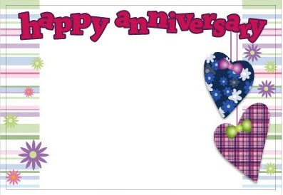 Card Happy Anniversary Hearts