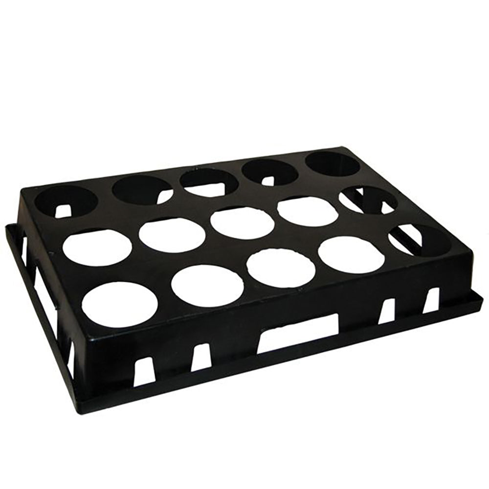 100mm Traycycle (15 x 100mm Round Hole) Black